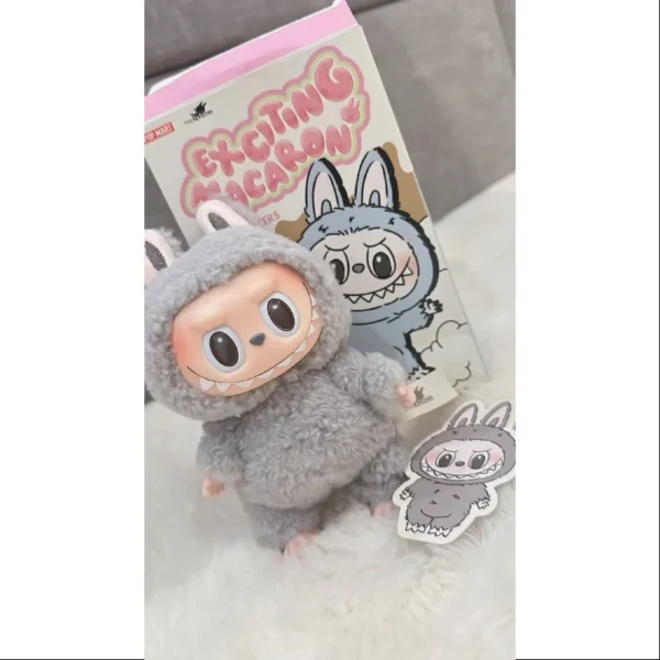 Labubu The Monsters Exciting Macaron Vinyl Face Series Sesame Bean - Image 2