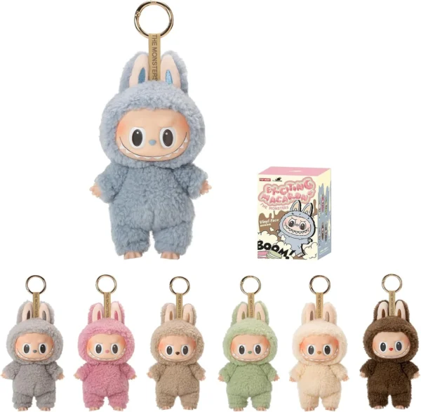 Pop Mart Labubu The Monsters Tasty Macarons Chestnut Cocoa Vinyl Plush Pendant - Image 2