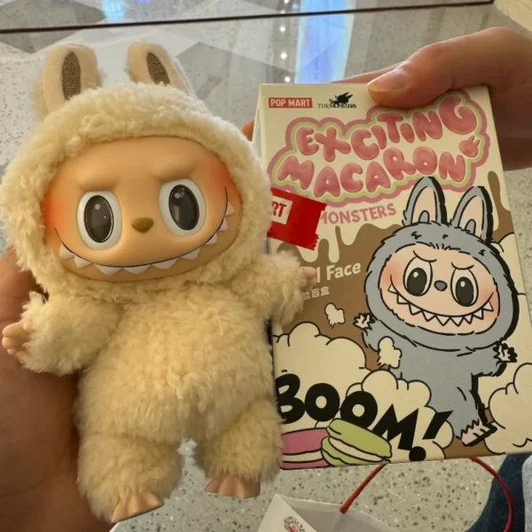 Labubu The Monsters Exciting Macaron Vinyl Face Series Soy Milk - Image 3